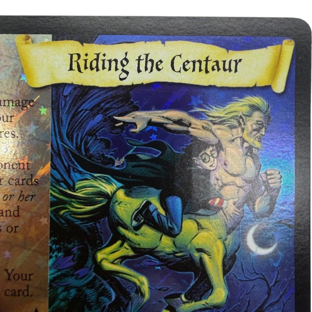 Harry Potter TCG Riding the Centaur 25/80 Rare Holofoil Card 2002 Wizards TCG
